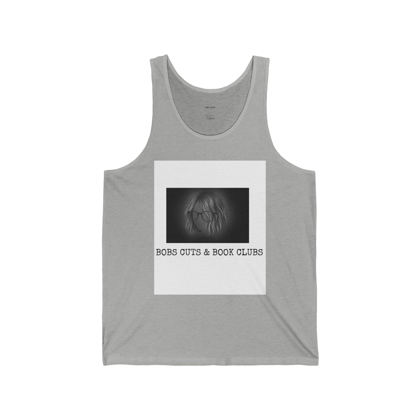 Bob's Cuts & Book Clubs Unisex Jersey Tank | Fun Summer Tank, Book Lover Gift, Casual Wear, Reading Club Apparel, Comfortable Summer Top