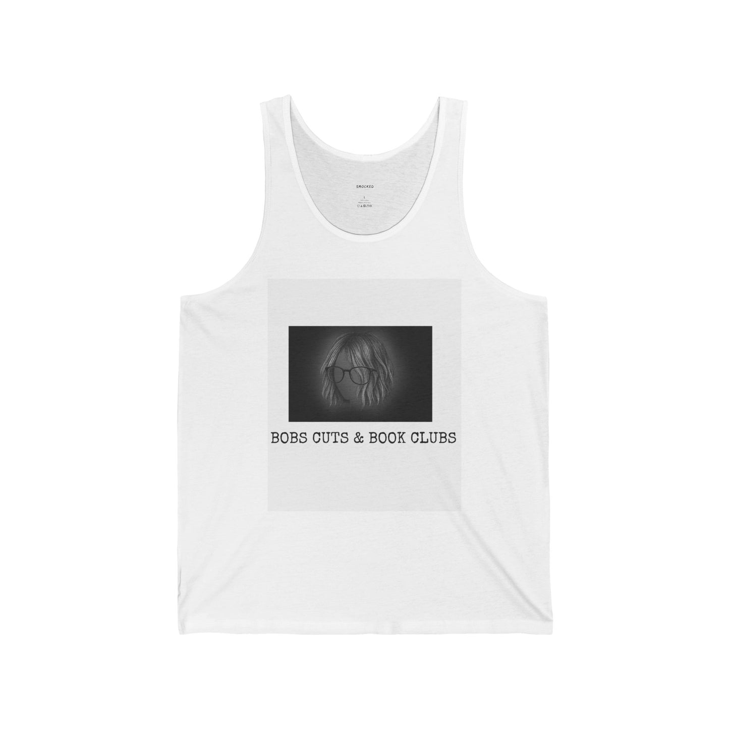 Bob's Cuts & Book Clubs Unisex Jersey Tank | Fun Summer Tank, Book Lover Gift, Casual Wear, Reading Club Apparel, Comfortable Summer Top