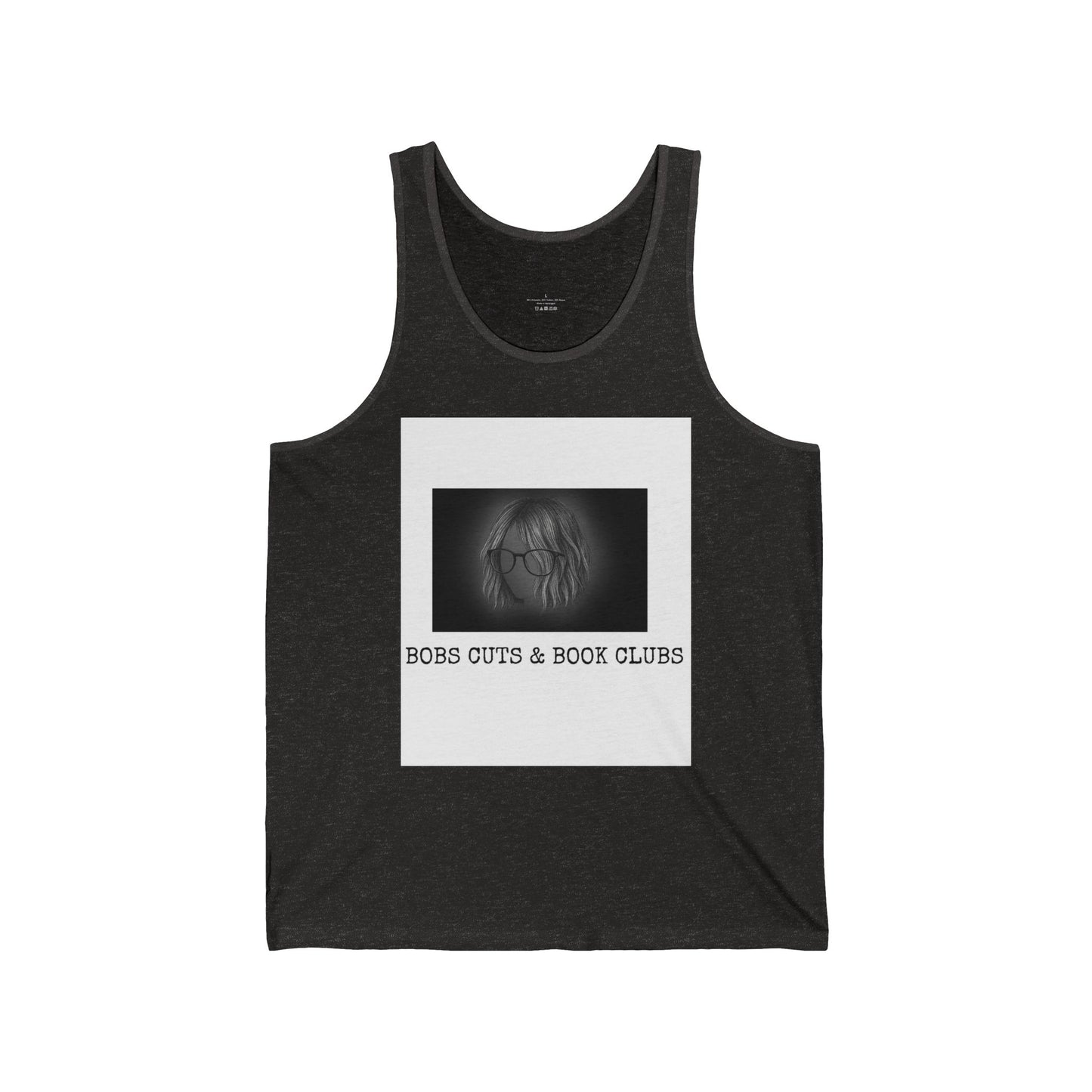 Bob's Cuts & Book Clubs Unisex Jersey Tank | Fun Summer Tank, Book Lover Gift, Casual Wear, Reading Club Apparel, Comfortable Summer Top