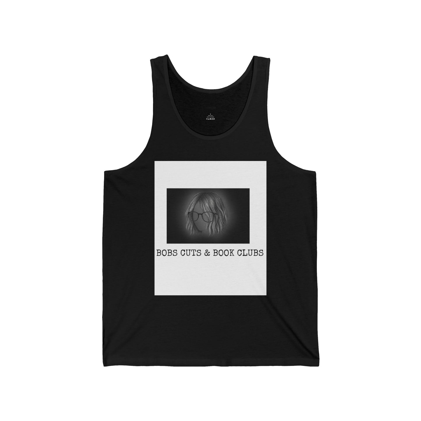 Bob's Cuts & Book Clubs Unisex Jersey Tank | Fun Summer Tank, Book Lover Gift, Casual Wear, Reading Club Apparel, Comfortable Summer Top