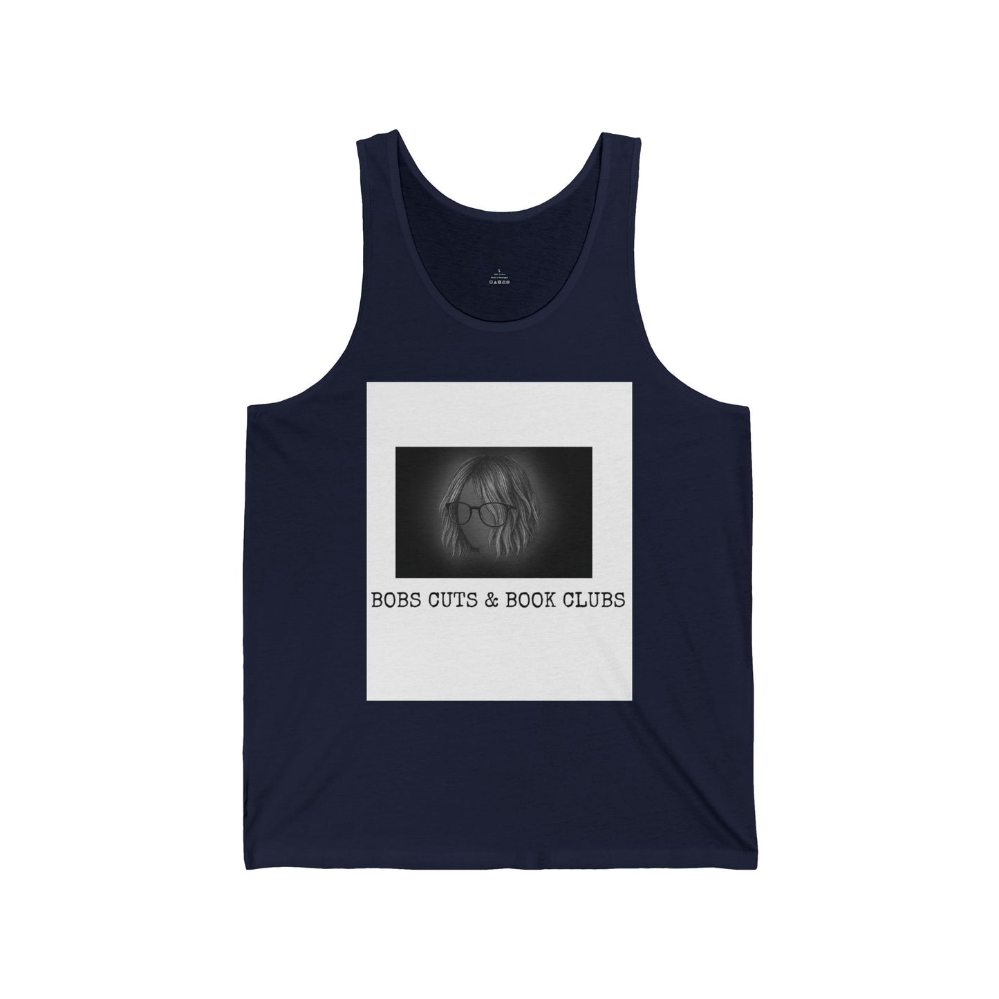 Bob's Cuts & Book Clubs Unisex Jersey Tank | Fun Summer Tank, Book Lover Gift, Casual Wear, Reading Club Apparel, Comfortable Summer Top
