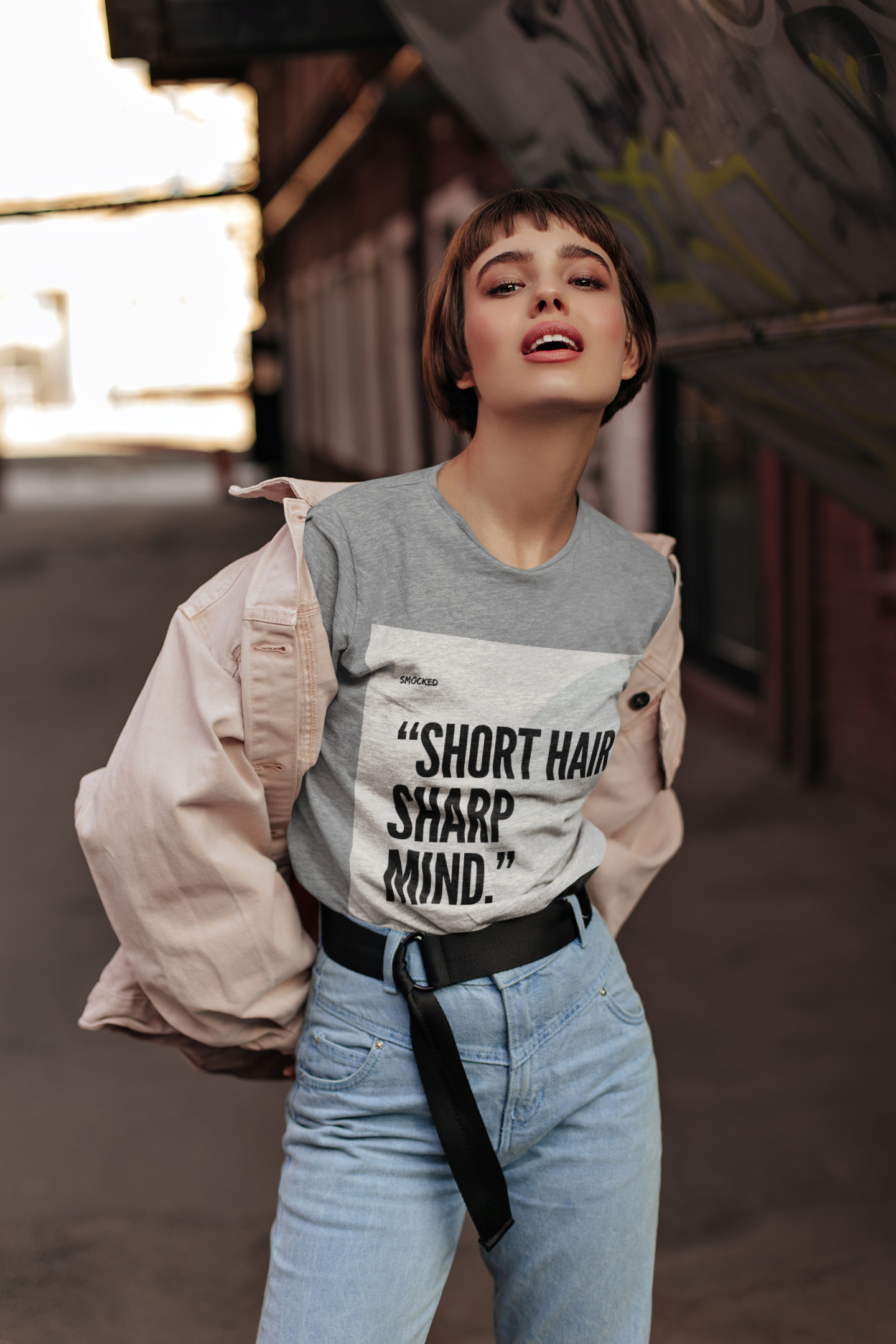 Short Hair Statement Tee - Unisex Heavy Cotton