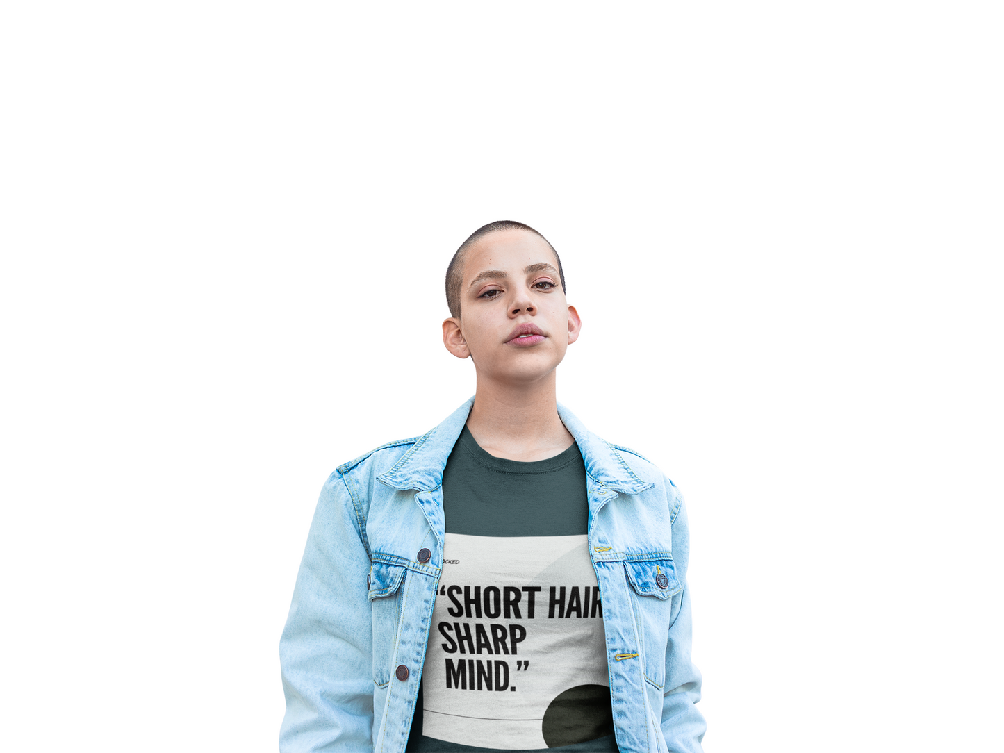 Short Hair Statement Tee - Unisex Heavy Cotton